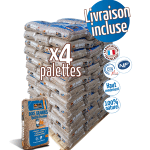 Palette Von Woodstock Pellets X 4 (264 Säcke) Zu 15 Kg